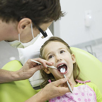 dentist in action