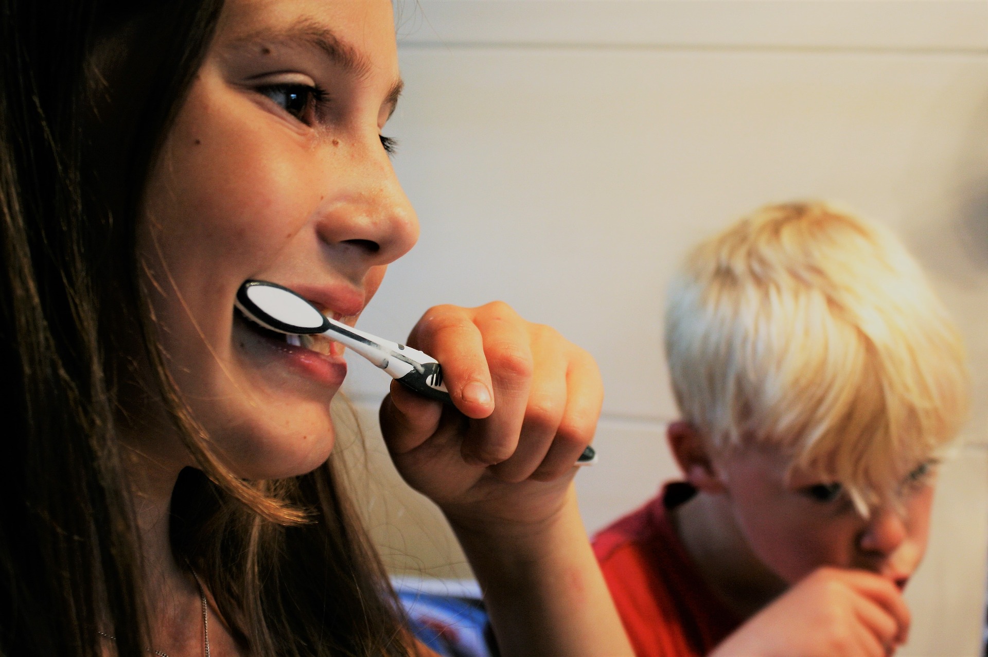 kids brushing teeth at Taree Dental Care